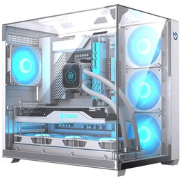 Boîtier de jeu mi-tour Hiditec SKY/ Blanc