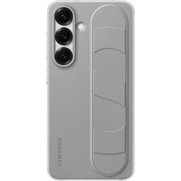 Custodia con supporto Samsung Standing Grip per Galaxy S25 (grigio)