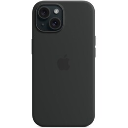 Apple iPhone 15 Silicone Case with MagSafe - Black