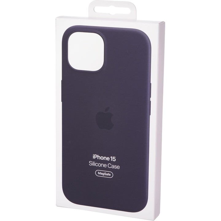Apple iPhone 15 Silicone Case com MagSafe - Black