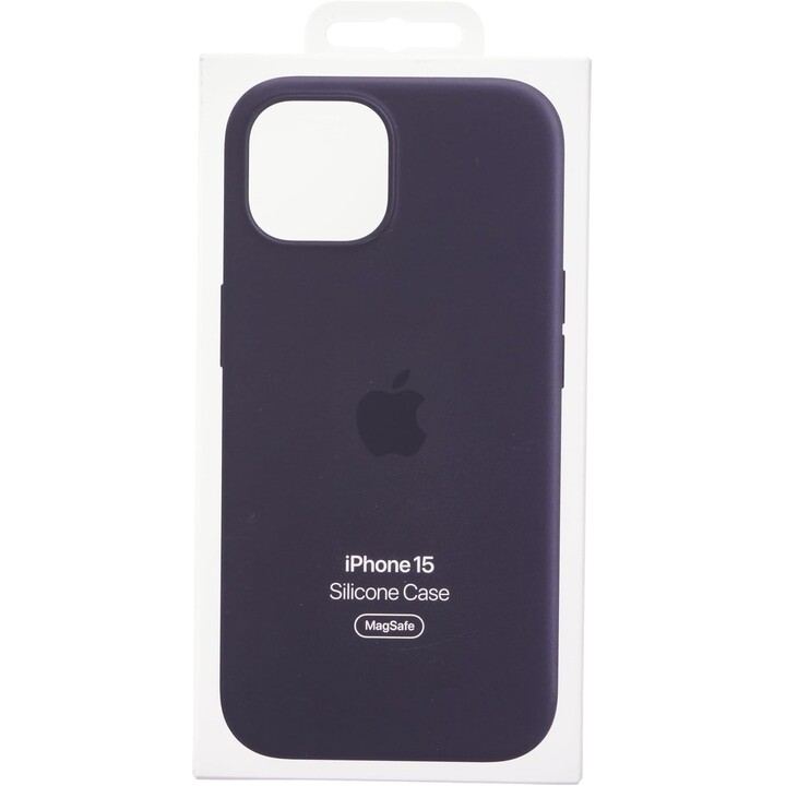 Apple iPhone 15 Silicone Case com MagSafe - Black