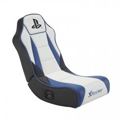 X Rocker Sony Playstation® Geist 2.0 Floor Rocker Gaming Floor Chair with 2.0 Audio System for Children &amp; Teenagers - White/