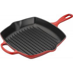 Le Creuset square grill pan 26cm, cherry red