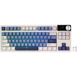 Royal Kludge RKS85 ISO-ES RGB Hot-Swap-fähiger Schalter Cloud Kabellos Weiß Nacht
