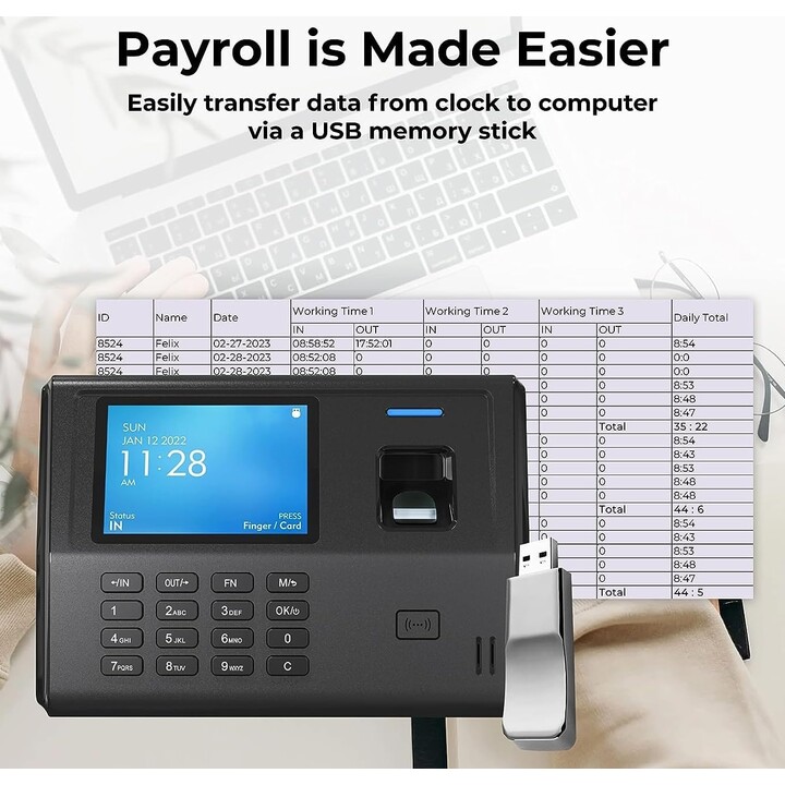 Anviz ep300 pro wifi bt time and attendance control terminal