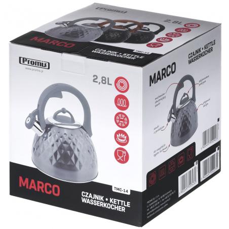 TMC14G PROMIS, Hervidor 2,8 l, MARCO, gris brillo