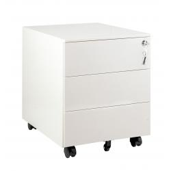 Pedestal metálico con cerradura XD-041-3-W Blanco