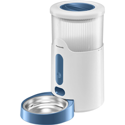 Panasonic CP-JNF01CW gamelle et abreuvoir pour chiens et chats Plastique, Acier inoxydable Blanc Universel Distributeur automati