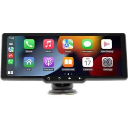 Pantalla táctil universal SWM B5314 10.26 pulgadas Carplay y Android Auto inalámbrico Negro - Reproductor multimedia para coche
