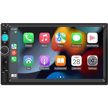 Autorradio 2 DIN SWM F7010C 7 pulgadas Bluetooth/Carplay USB Negro