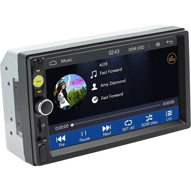 Autorradio 2 DIN SWM F7010C 7 pulgadas Bluetooth/Carplay USB Negro