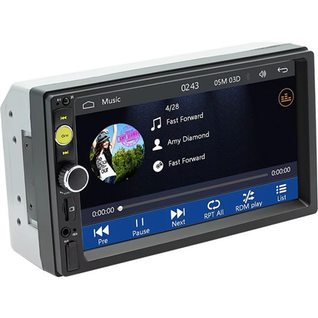 Autorradio 2 DIN SWM F7010C 7 pulgadas Bluetooth/Carplay USB Negro