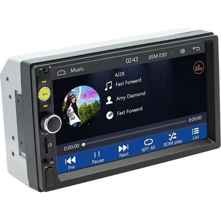 Autorrádio 2 DIN SWM F7010C 7 polegadas Bluetooth/Carplay USB Preto