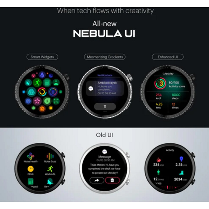 Noise Origin Smartwatch schwarz