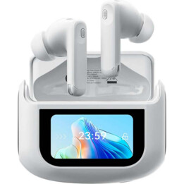 Blackview Airbuds 12 IPX7 Cuffie wireless e custodia con schermo LED bianco