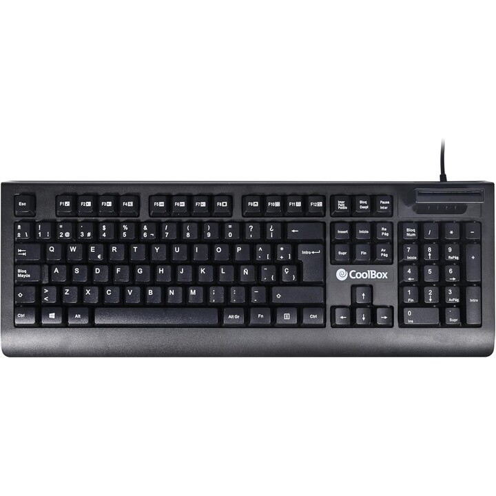 CoolBox COO-TEC04DNI Keyboard with DNIe 4.0 reader USB black