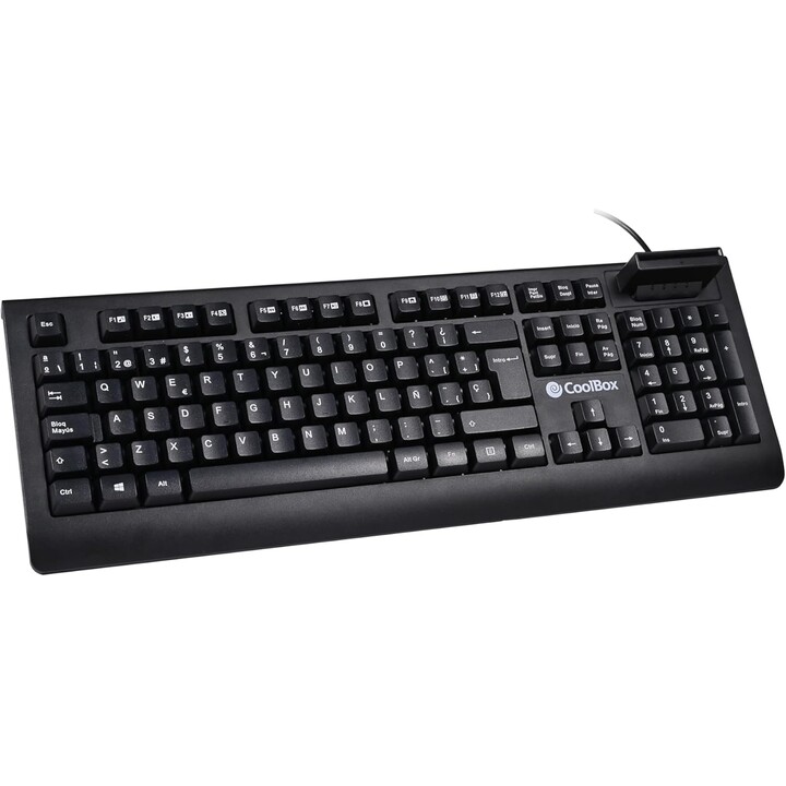 CoolBox COO-TEC04DNI Keyboard with DNIe 4.0 reader USB black