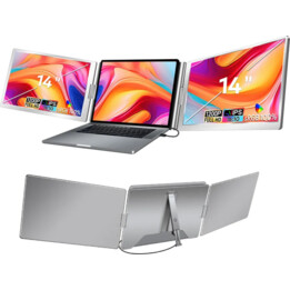 Moniteur Extralink Smart Life 14" à 2 écrans pour ordinateurs portables de 12" à 17,3" S688