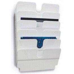DURABLE FLEXIPLUS 6 expositor de folletos de pared A4 apaisado blanco
