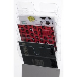 DURABLE FLEXIPLUS 6 wall-mounted literature tray A4 landscape transparent