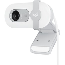 Cámara web Logitech BRIO 100 color blanco roto