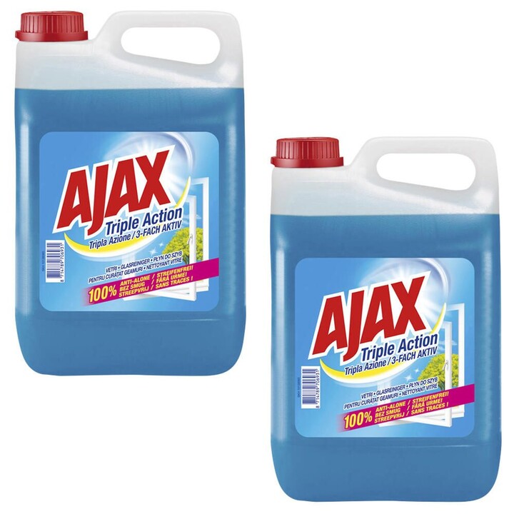 AJAX Nettoyant pour vitres 2x Bouteille de 5L