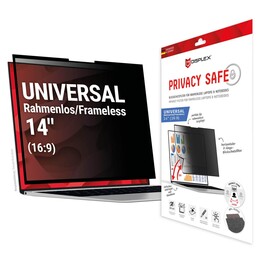Filtre de confidentialité amovible à 2 voies DISPLEX PRIVACY SAFE pour ordinateur portable/notebook (sans bordure/sans cadre) 1