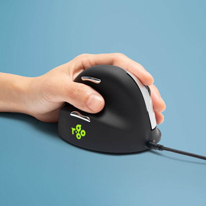 MOUSE USB OTTICO BREAK/L. NERO RGOHELELA R-GO TOOLS