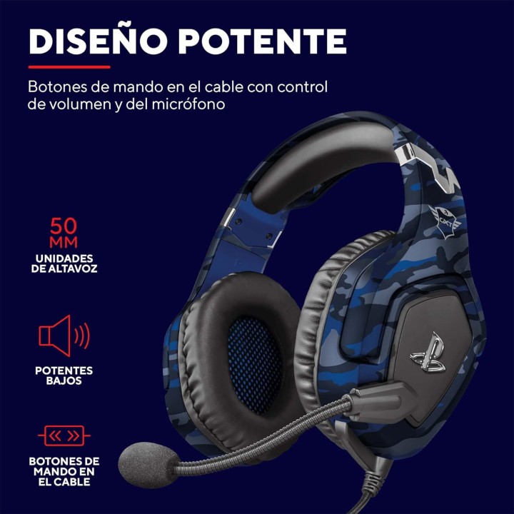 Trust Headset Gxt488 Forze-B PS4 Blau