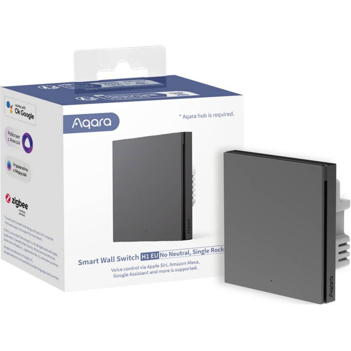Aqara Smart Home Interruptor Com Fio Único/Ws-Euk01 Cinza