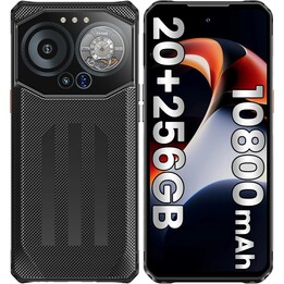 iiiF150 B3, rugged phone, 6.6 inch screen, 8GB RAM, 256GB storage, Black Color