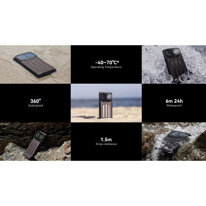 iiiF150 B3 Pro 5G 16GB/512GB Sandstone Purple - Teléfono móvil rugged