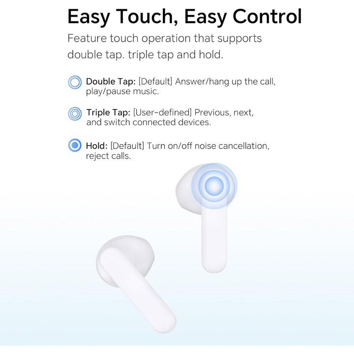 HONOR CHOICE EARBUDS X7E auriculares inalámbricos Bluetooth blancos