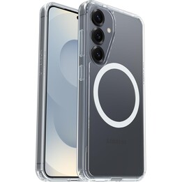 Case claire de la série de symétrie Otterbox avec des aimants pour Samsung Galaxy S25, étalant, preuve de goutte, transparent