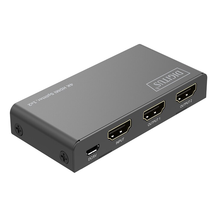 DIGITUS DS-55336 4K HDMI Splitter 1x2 black