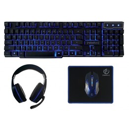 Rebeltec SHERMAN Keyboard Mouse included Gaming USB QZERTY English Black