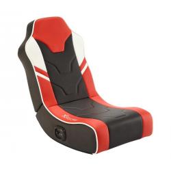 X Rocker Shadow 2.0 Floor Rocker Gaming Floor Chair per bambini e adolescenti con sistema audio - Nero/Rosso