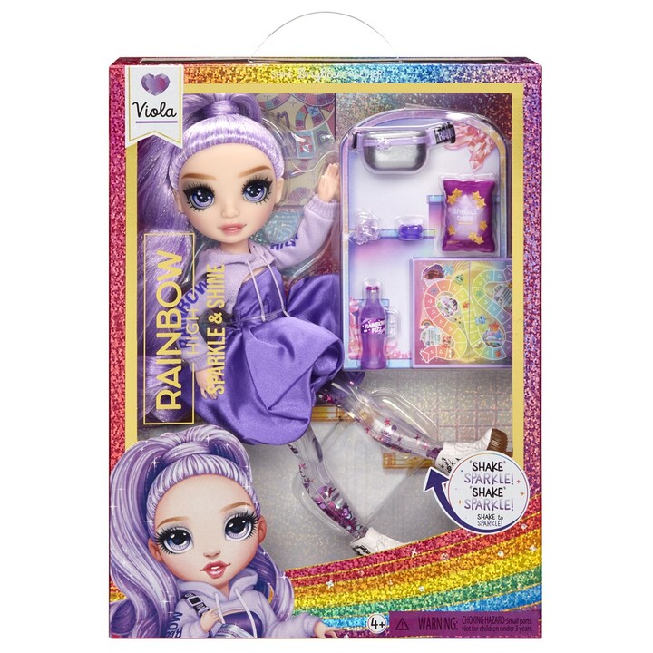 Bonecas da moda Rainbow High Sparkle & Shine - Viola (roxo)