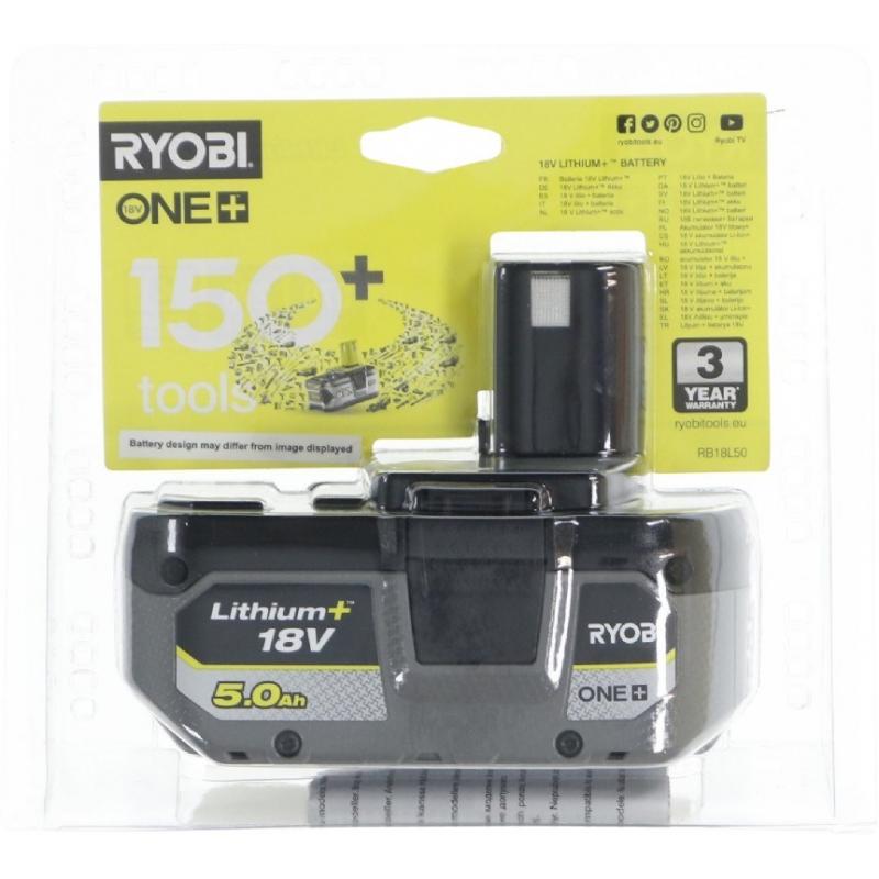 Ryobi RB18L50 Batería 18 V 5,0 Ah Lithium+ One+