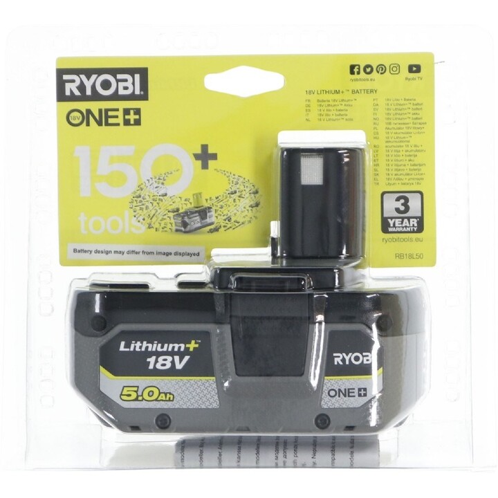 Bateria Ryobi RB18L50 18 V 5.0 Ah Lithium+ One+