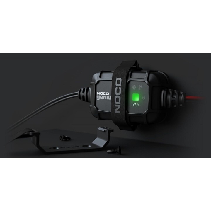 NOCO GENIUS2D: 2A 12V, Smart Battery Charger, Overload Protection and Thermal Compensation, for Lead-Acid Batteries