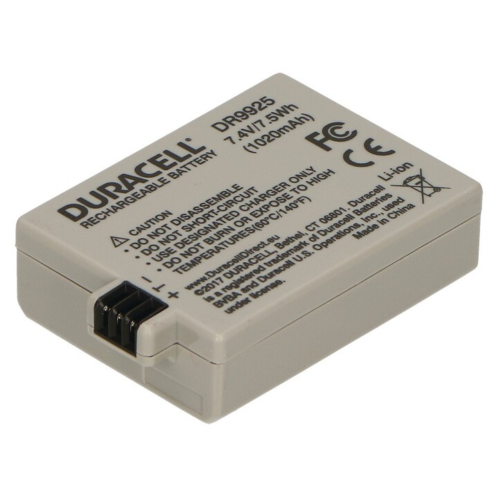 Bateria Duracell DR9925 para câmera/filmadora íon de lítio 1020 mAh