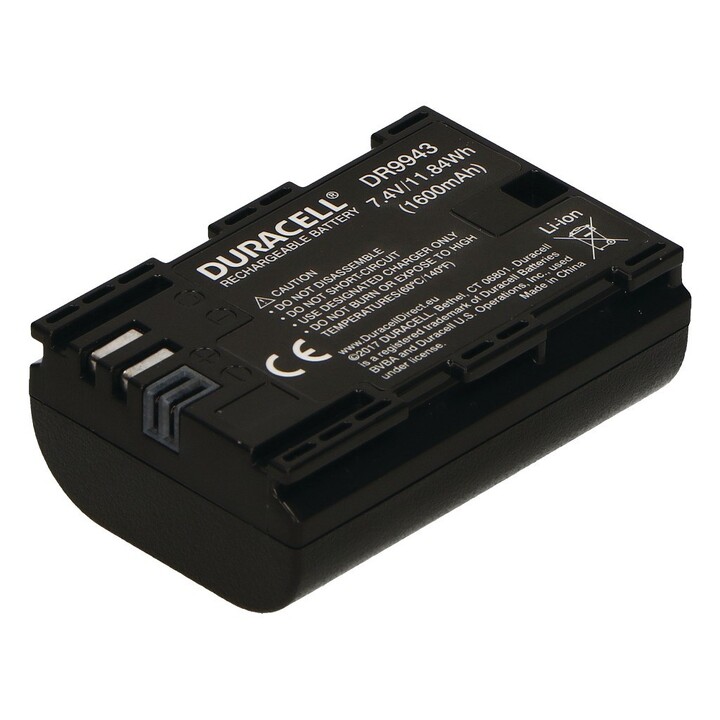 Duracell DR9943 batería para cámara/grabadora Ión de litio 1600 mAh