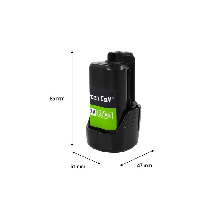 Green Cell PTBO12V3 charger and chargeable battery