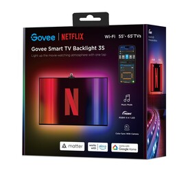 Govee H6098 Envisual TV Backlight Netflix Co-branding Version | LED Strip | Backlight for TVs 55-65 inches, RGBIC, Wi-Fi+Bluetoo