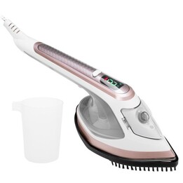 Vaporizador e ferro de passar roupas 2 em 1 Adler | 5044 d.C. | Portátil | 1400 W | 0,18 L | 25 g/minuto | Branco/Dourado