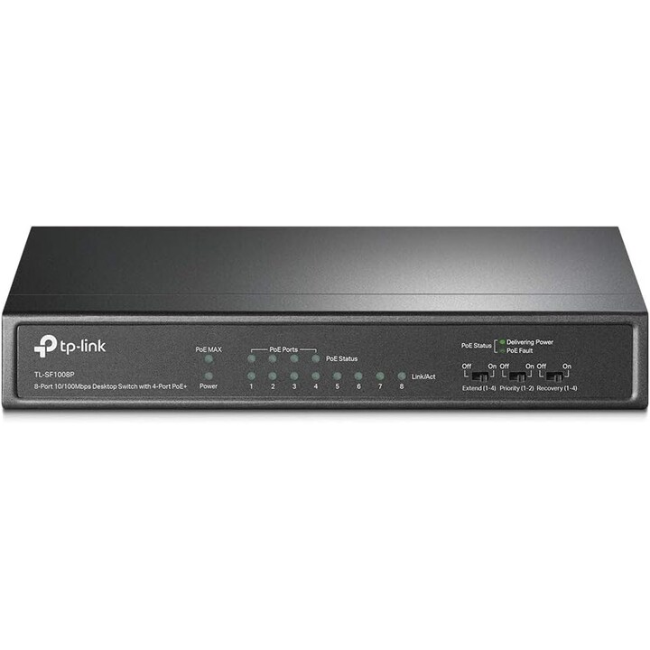 Switch TP-Link TL-SF1008P 8 porte Grigio