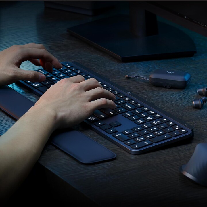 Tastiera Bluetooth Logitech Keys MX S, Qwerty US, Grafite