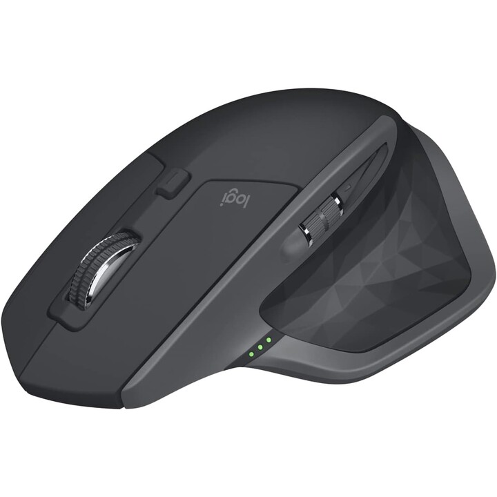 Logitech MX Master 2S, Bluetooth Edition Wireless Mouse, desplazamiento hiper-rápido, recargable, conecta hasta 3, Graphite