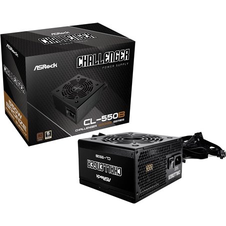 Fonte de alimentação de Bronze 550W de Asrock Challenger (CL-550B)